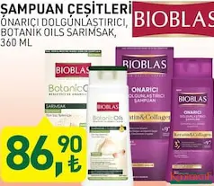 BİOBLAS ŞAMPUAN ÇEŞİTLERİ 360 ML BİOBLAS ŞAMPUAN ÇEŞİTLERİ 360 ML